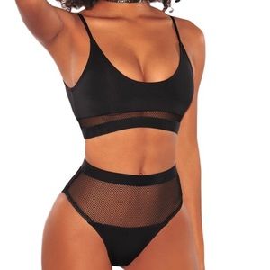 Black High Waist Bikini